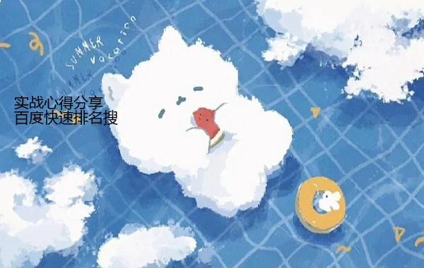 百度快速排名搜 实战心得分享