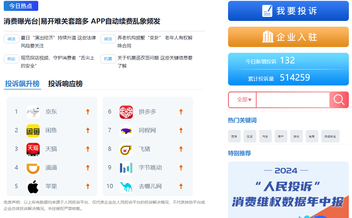 今天看了被网民投诉的APP排行，整个人都不好了